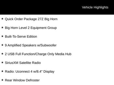 2020 RAM 1500 Big Horn Crew Cab 4x4 5'7" Box