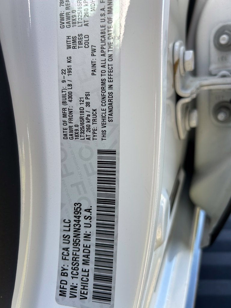 2022 RAM 1500 TRX