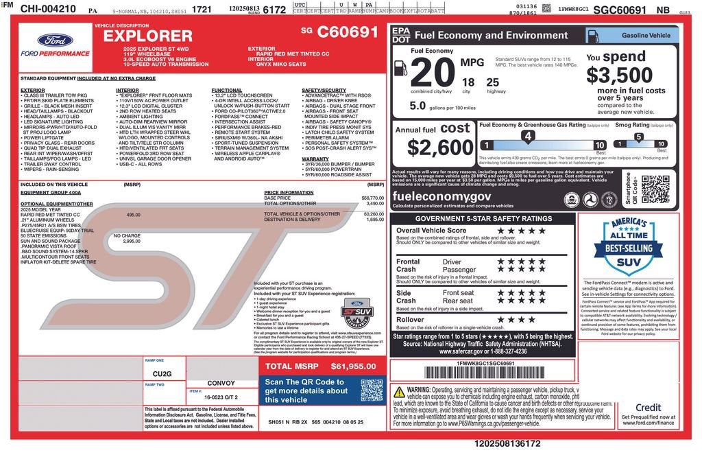 2025 Ford Explorer ST