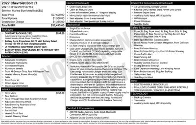 2027 Chevrolet Bolt LT