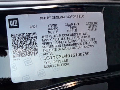 2026 Chevrolet Corvette Stingray 3LT
