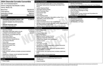 2004 Chevrolet Corvette BASE