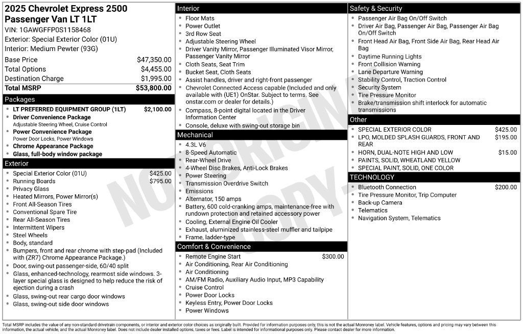 2025 Chevrolet Express Passenger LT - Photo 26