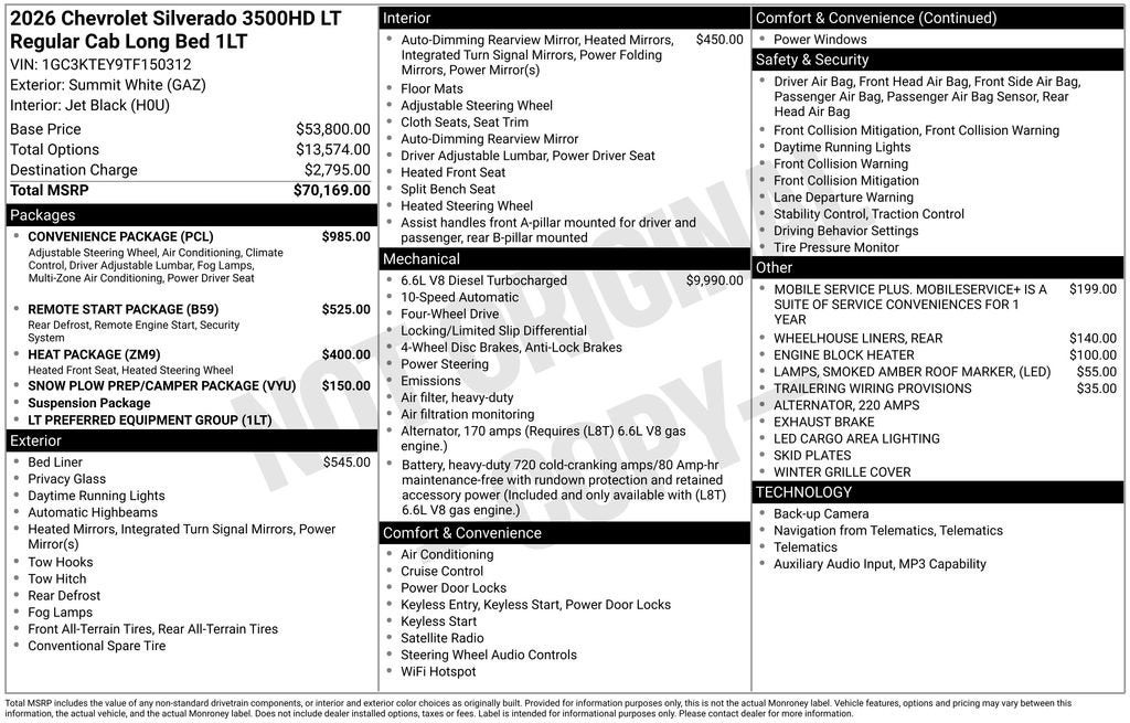 2026 Chevrolet Silverado 3500 HD LT