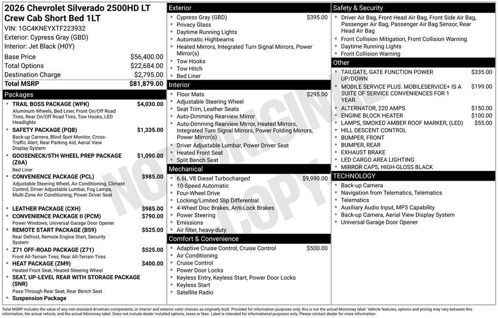 2026 Chevrolet Silverado 2500 HD LT