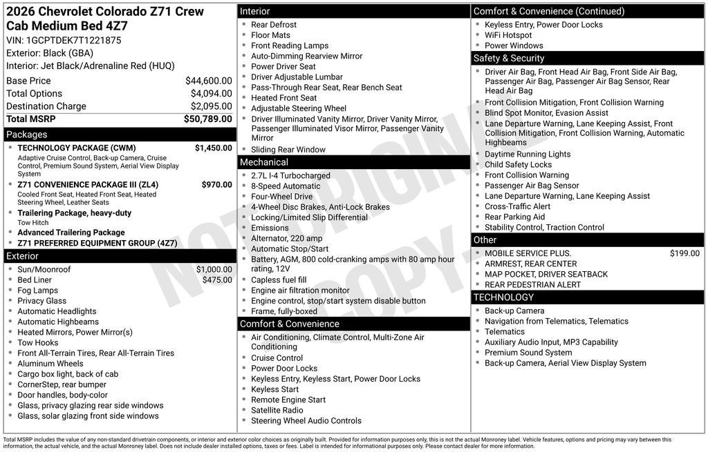 2026 Chevrolet Colorado Z71
