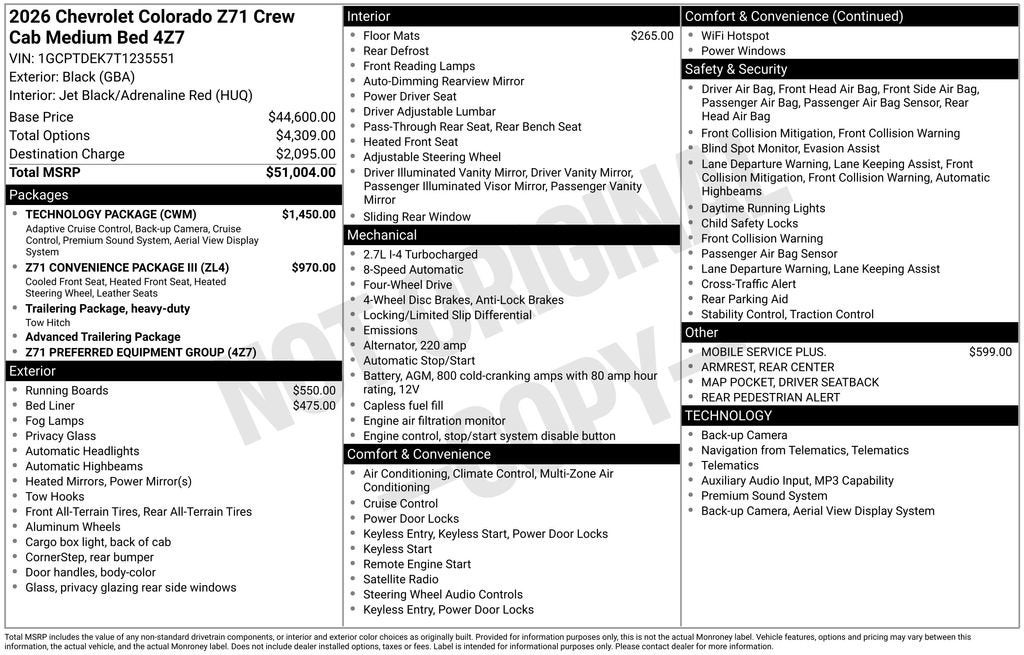 2026 Chevrolet Colorado Z71
