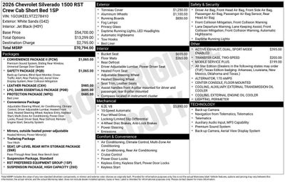 2026 Chevrolet Silverado 1500 RST
