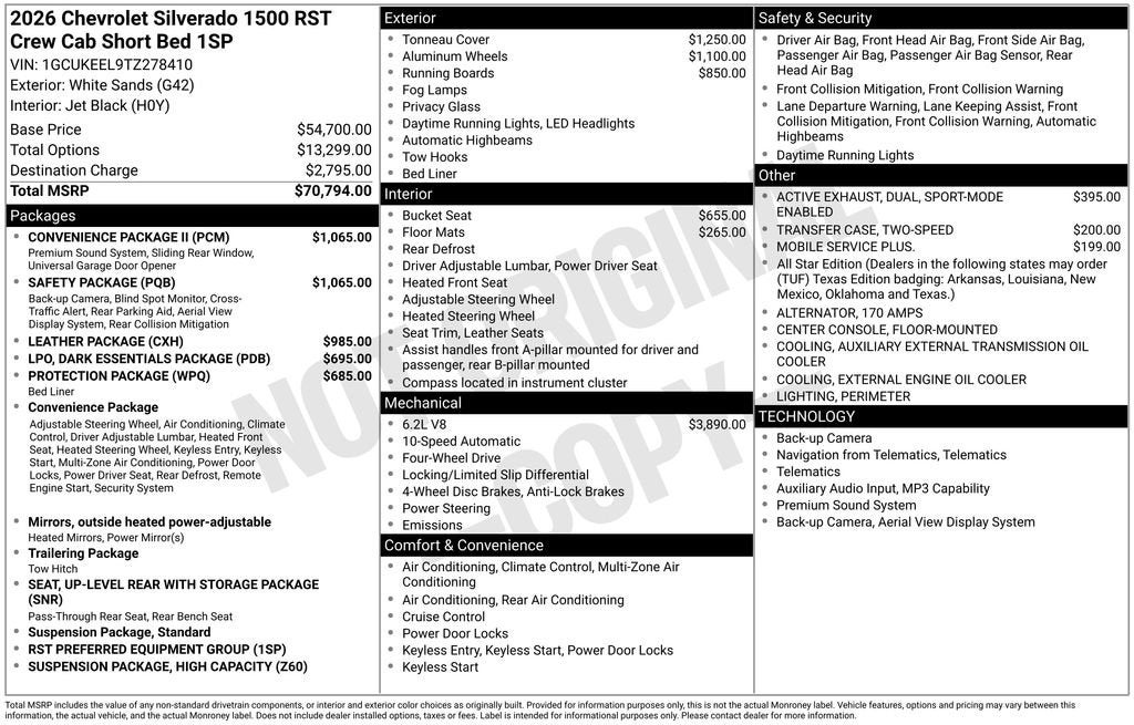 2026 Chevrolet Silverado 1500 RST