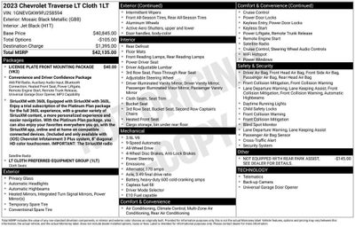 2023 Chevrolet Traverse LT Cloth