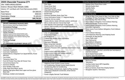 2025 Chevrolet Traverse Z71