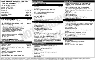2026 Chevrolet Silverado 1500 RST
