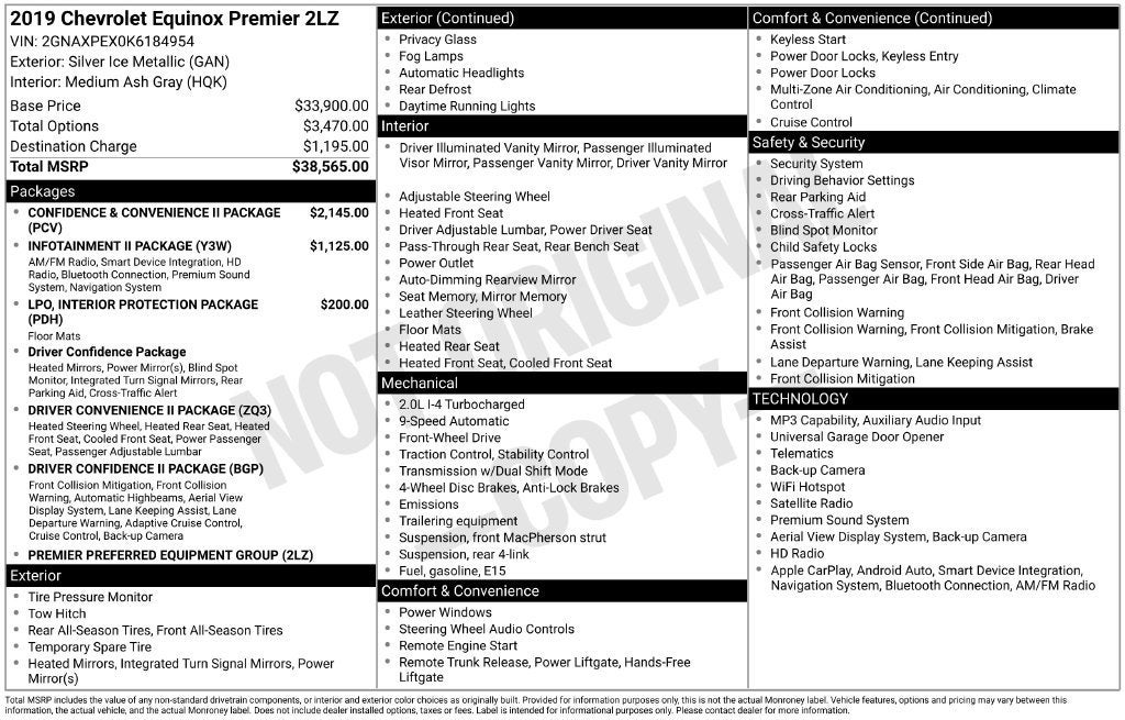 2019 Chevrolet Equinox Premier