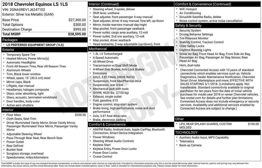 2018 Chevrolet Equinox LS