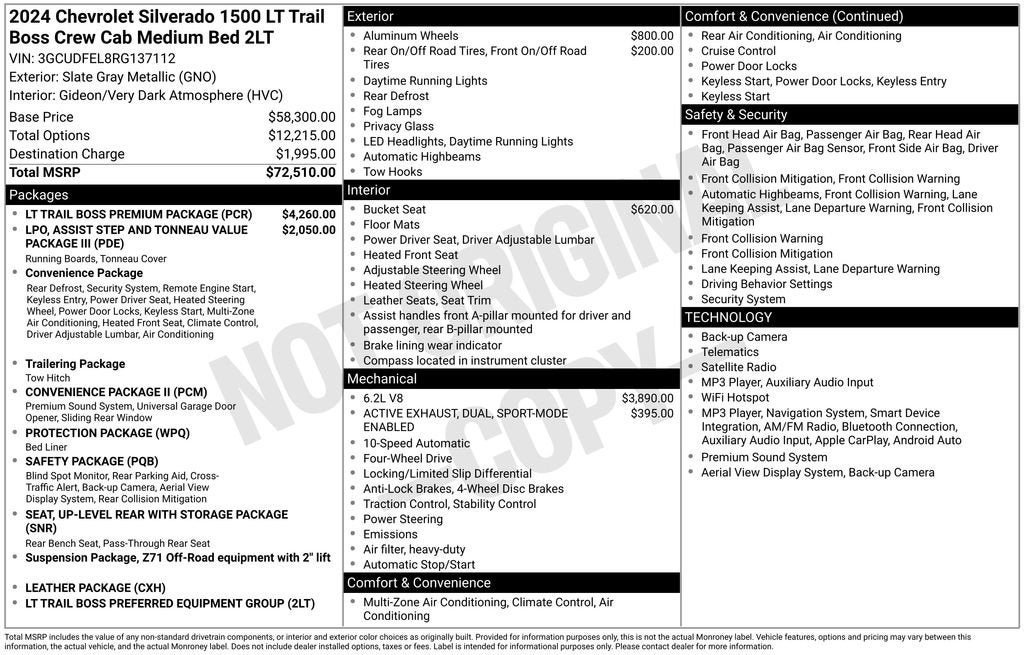 2024 Chevrolet Silverado 1500 LT Trail Boss