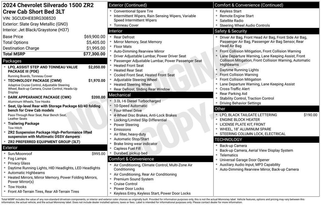 2024 Chevrolet Silverado 1500 ZR2
