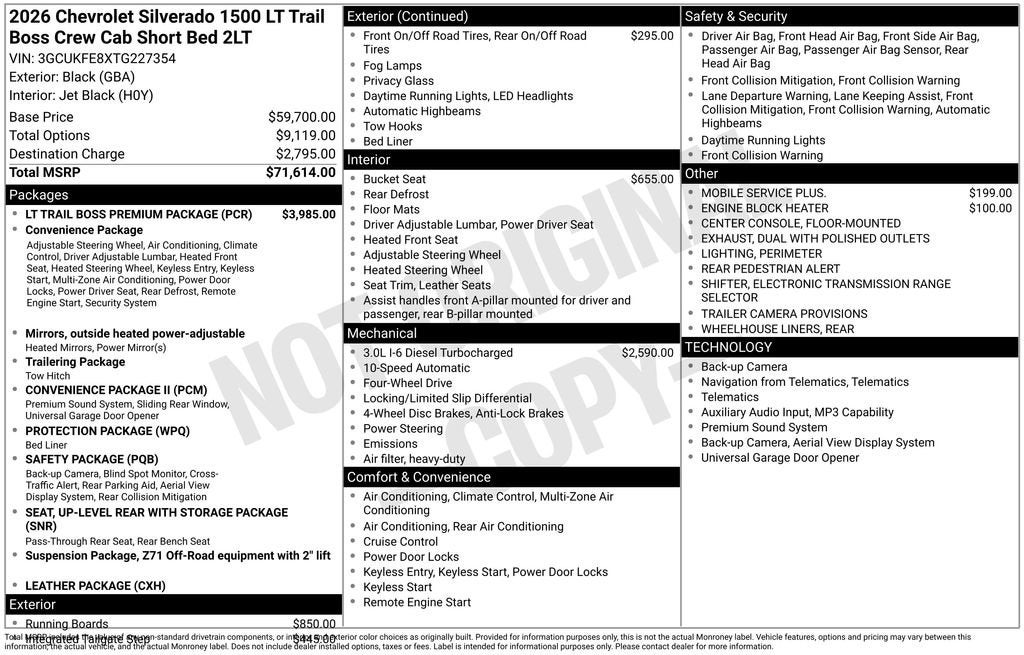2026 Chevrolet Silverado 1500 LT Trail Boss