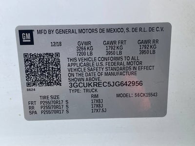 2018 Chevrolet Silverado 1500 LT