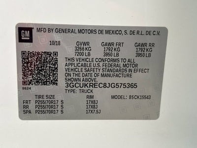 2018 Chevrolet Silverado 1500 LT