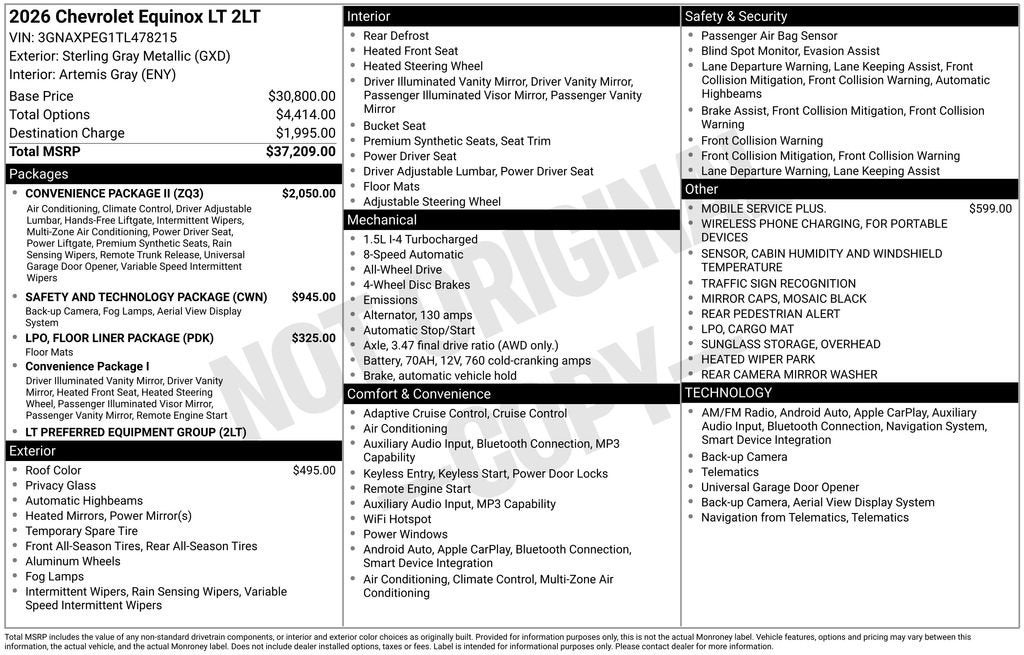 2026 Chevrolet Equinox LT