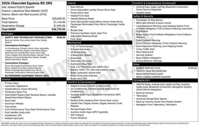 2026 Chevrolet Equinox RS
