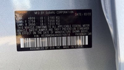 2022 Subaru Legacy Limited XT