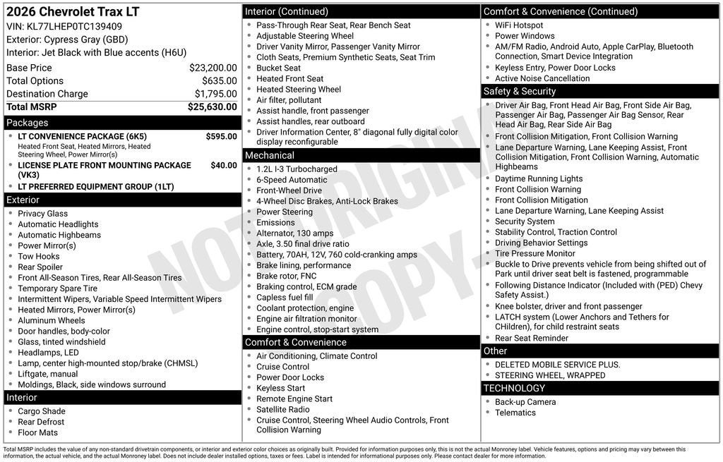 2026 Chevrolet Trax LT