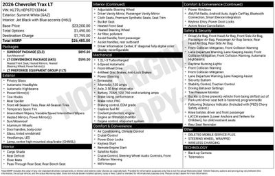 2026 Chevrolet Trax LT