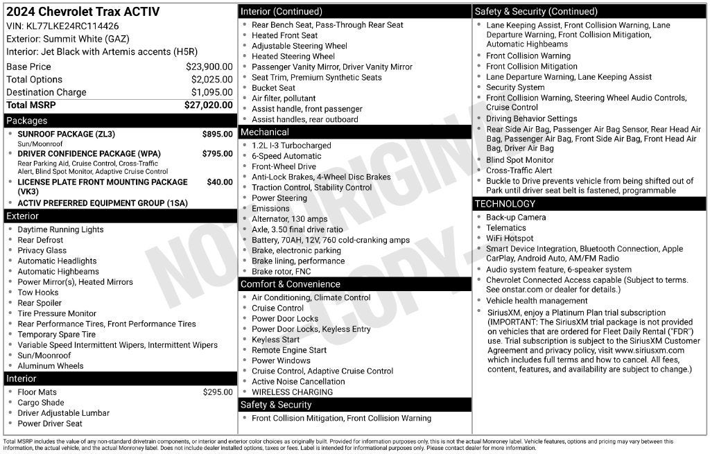 2024 Chevrolet Trax ACTIV